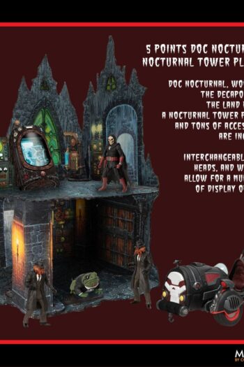Doc Nocturnal 5 Points Action Figures Nocturnal Tower Playset 9 cm