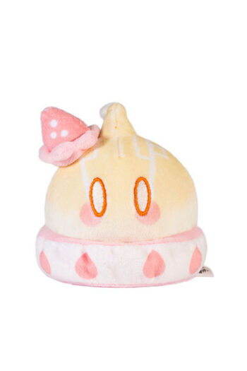Genshin Impact Slime Sweets Party Series Plush Figure Mutant Electro Slime Strawberry Cake Style 7cm