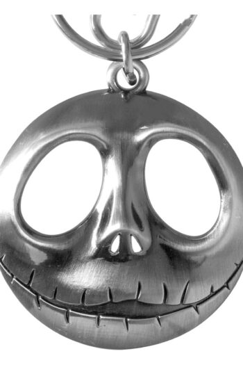 Nightmare before Christmas Metal Keychain Jack Head with Bow