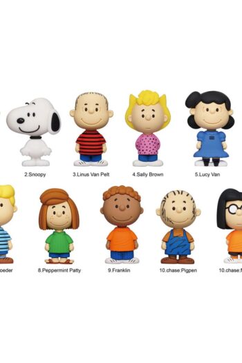 Peanuts 3D PVC Bag Clips Snoopy Series 1 Display (24)
