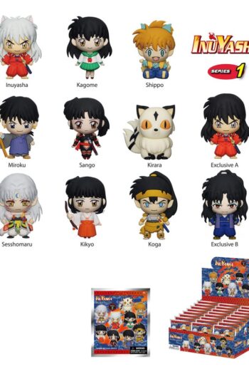 Inuyasha PVC Bag Clips Series 1 Display (24)