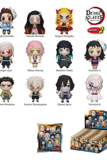 Demon Slayer: Kimetsu no Yaiba PVC Bag Clips Series 2 Display (24)