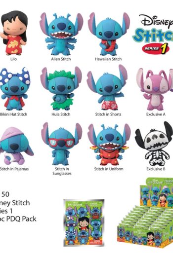 Lilo & Stitch 3D PVC Bag Clips Series 1 Display (24)