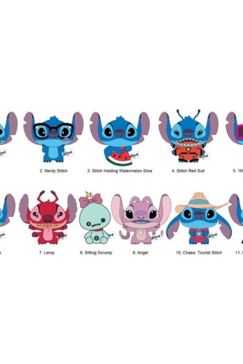 Lilo & Stitch Plush Bag Clips Stitch Display (24)