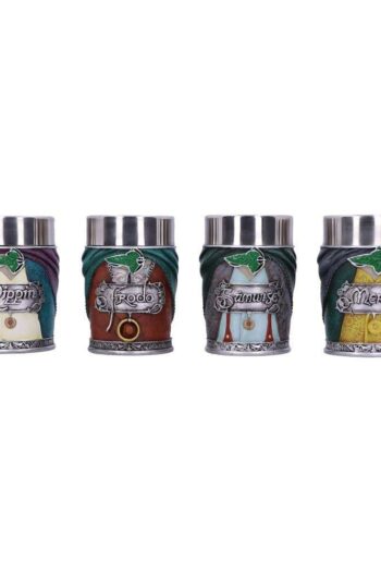 Lord of the Rings Shotglass 4-Pack Hobbits