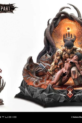 Berserk Ultimate Legacy Art Kentaro Miura Statue 1/4 Guts & Casca Bonus Version 72 cm
