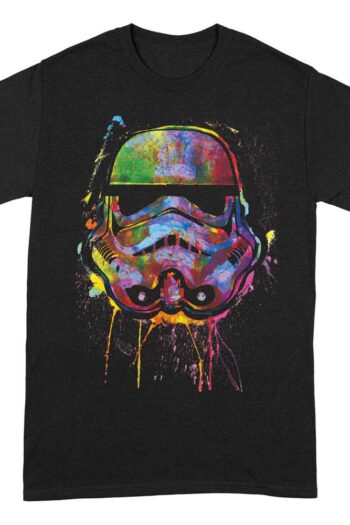 Star Wars T-Shirt Paint Splats Helmet Size XL