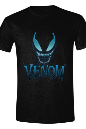 Marvel T-Shirt Venom Blue Web Face Size L