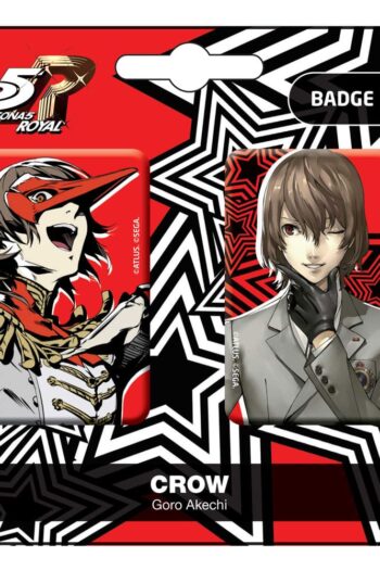 Persona 5 Royal Pin Badges 2-Pack Crow / Goro Akechi