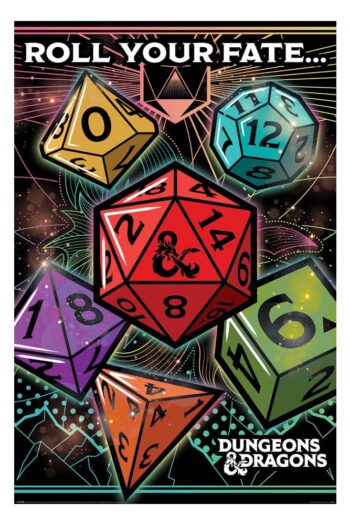 Dungeons & Dragons Poster Pack Roll Your Fate 61 x 91 cm (4)