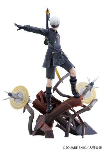 NieR:Automata Ver1.1a PVC Statue 1/7 YoRHa No. 9 Type S Covering Fire 31 cm