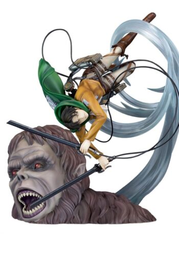 Attack on Titan PVC Statue 1/7 Levi vs Beast Titan Ver. 28 cm