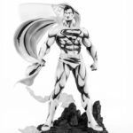 Man of Steel PX PVC Statue 1/8 SDCC 2024 Superman Black & White Version 36 cm