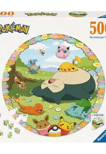 Pokémon Round Jigsaw Puzzle Flowery Pokémon (500 pieces)