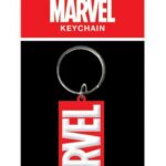 Marvel Comics Rubber Keychain Logo 6 cm