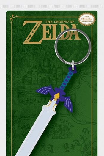 Legend of Zelda Rubber Keychain Master Sword 6 cm