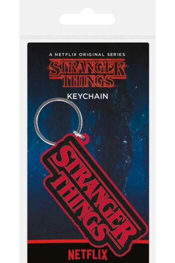 Stranger Things Rubber Keychain Logo 6 cm