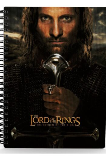 Lord of the Rings Notebook with 3D-Effect Aragorn
