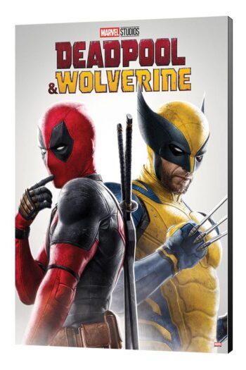 Marvel Wooden Wall Art Deadpool & Wolverine 02 Best friends 35 x 50 cm