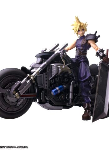 Final Fantasy VII Bring Arts Action Figure and vehicle Cloud Strife & Hardy-Daytona 15 cm