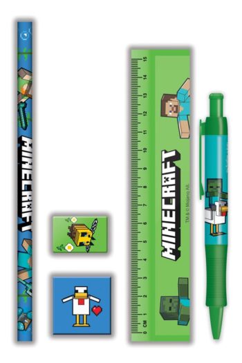 Minecraft 5-Piece Stationery Set