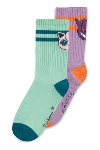 Pokémon Socks 2-Pack Heads Grey 35-38