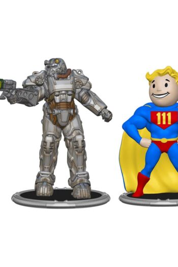Fallout Mini Figures 2-Pack Set C T-60 & Vault Boy (Power) 7 cm