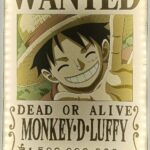 One Piece LED Wall Lamp Light Wanted Luffy 30 cm