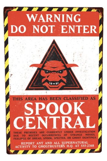 Ghostbusters Metal Sign Spook Central