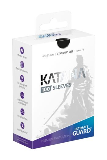 Ultimate Guard Katana Sleeves Standard Size (100) - Black