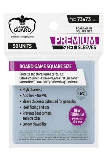 Ultimate Guard Board Game Sleeves (50) - Square