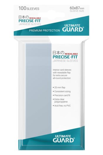 Ultimate Guard Precise-Fit Sleeves Japanese Size (100) - Resealable