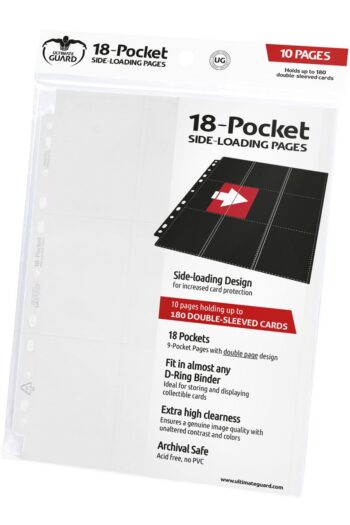 Ultimate Guard 18-Pocket Pages Side-Loading (10) - White