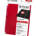 Ultimate Guard 18-Pocket Pages Side-Loading (10) - Red