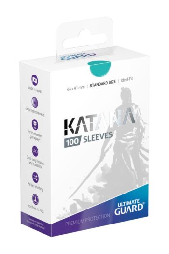 Ultimate Guard Katana Sleeves Standard Size (100) - Turquoise