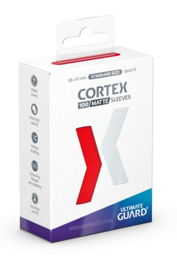 Ultimate Guard Cortex Sleeves Matte Standard Size (100) - Red