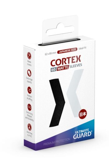 Ultimate Guard Cortex Sleeves Matte Japanese Size (60) - Black