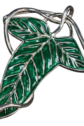Lord of the Rings Replica 1/1 Elven Leaf Brooch & Chain (Sterling Silver)