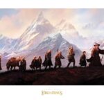 Lord of the Rings Art Print The Fellowship of the Ring: 20th Anniversary 59 x 30 cm