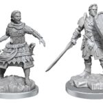D&D Nolzur's Marvelous Miniatures Unpainted Miniatures 2-Pack Human Fighters
