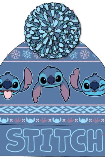 Lilo & Stitch Pom-Pom Beanie Dark Blue
