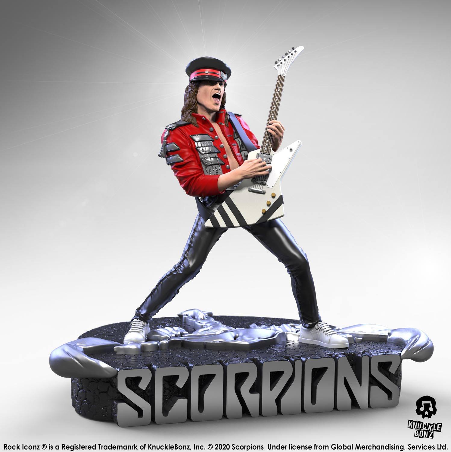 x_kbmjabs100 Scorpions Rock Iconz Statue Matthias Jabs Limited Edition 22 cm - immagine 1