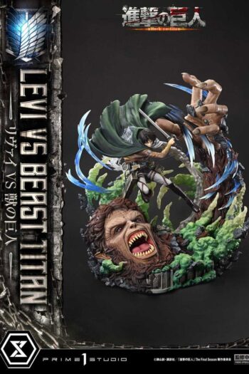 Attack on Titan Ultimate Premium Masterline Series Statue 1/4 Levi Versus Beast Titan 73 cm