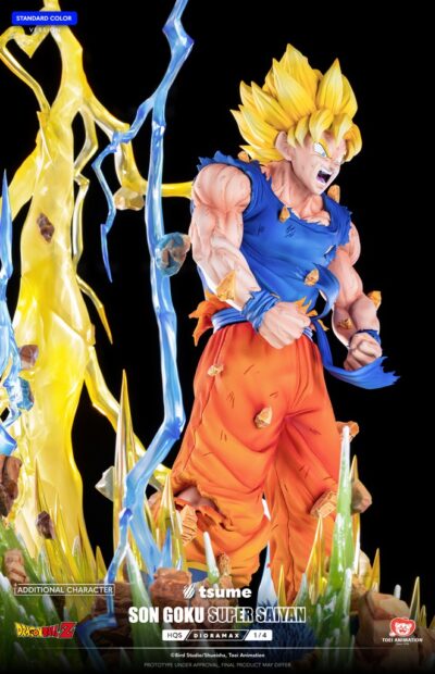 Son Goku Super Saiyan Statua 1/4 Hqs Dioramax Dragon ball Z by Tsume - immagine 10
