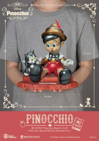 Disney Master Craft Statue Pinocchio Wooden Ver. Special Edition 27 cm by Beast Kingdom - immagine 2