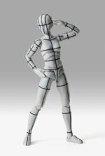 S.H.Figuarts Action Figure Body-Chan Sports Edition Wire Frame (Gray Color Ver.) 15 cm by Bandai