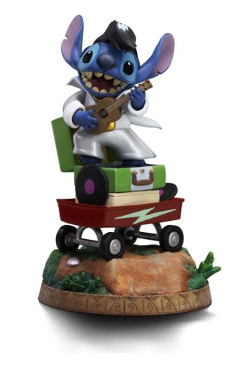 Lilo & Stitch Art Scale Statue 1/10 Stitch King of Rock 17 cm