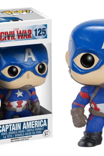 Captain America Civil War POP! Vinyl Bobble-Head Captain America 10 cm