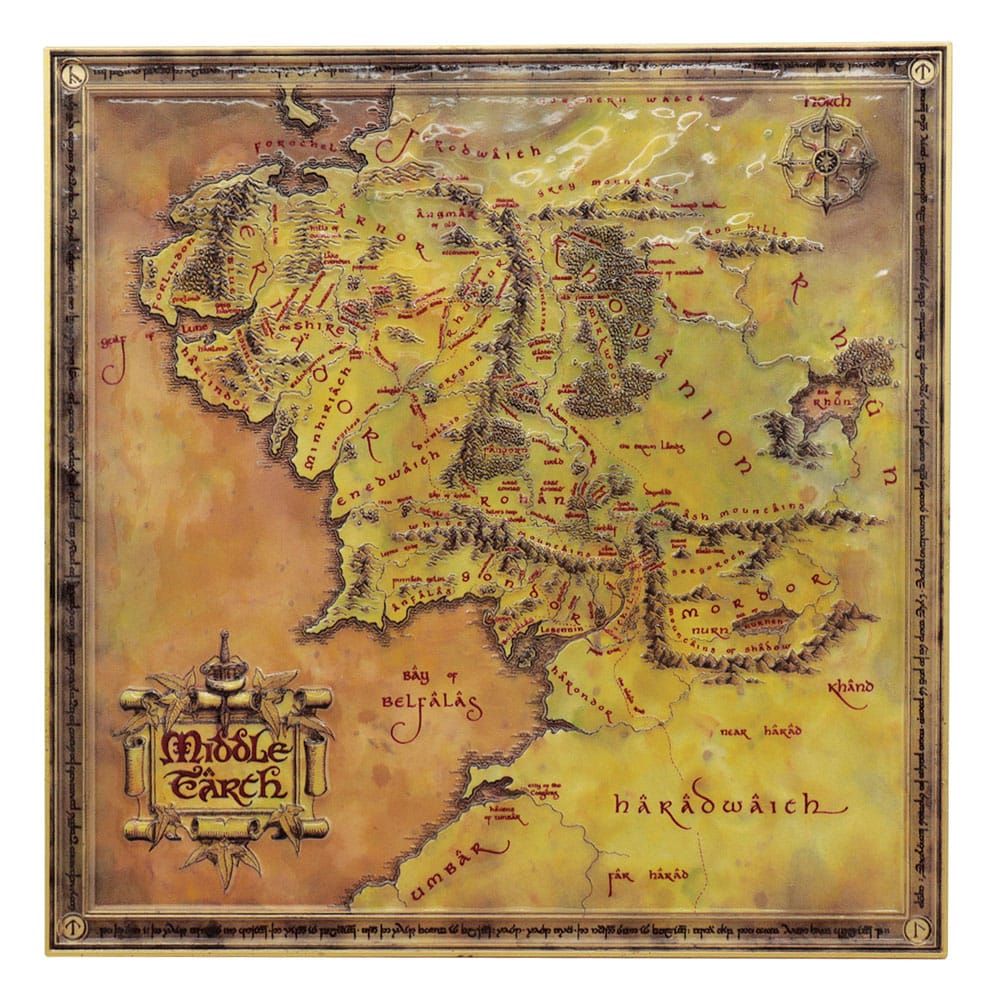 x_fntk-z-lotr17 Lord of the Rings Replica Map Limited Edition - immagine 1