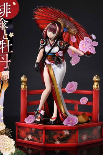 Original Illustration by Fuzichoco Prisma Wing PVC Statue 1/7 Scarlet Umbrella And Peony Deluxe Version 32 cm